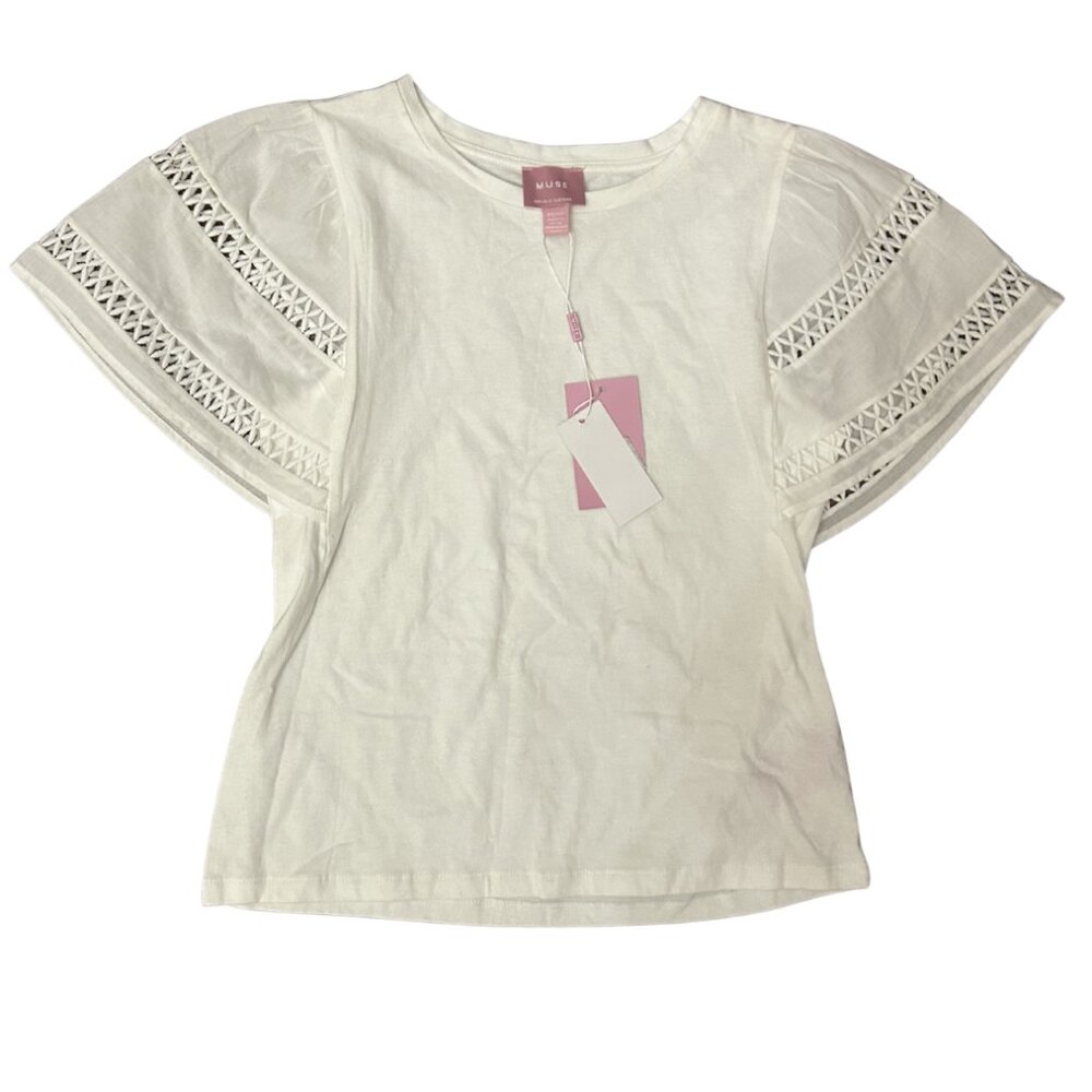 NWT Muse Flutter Sleeve Top XS/TP